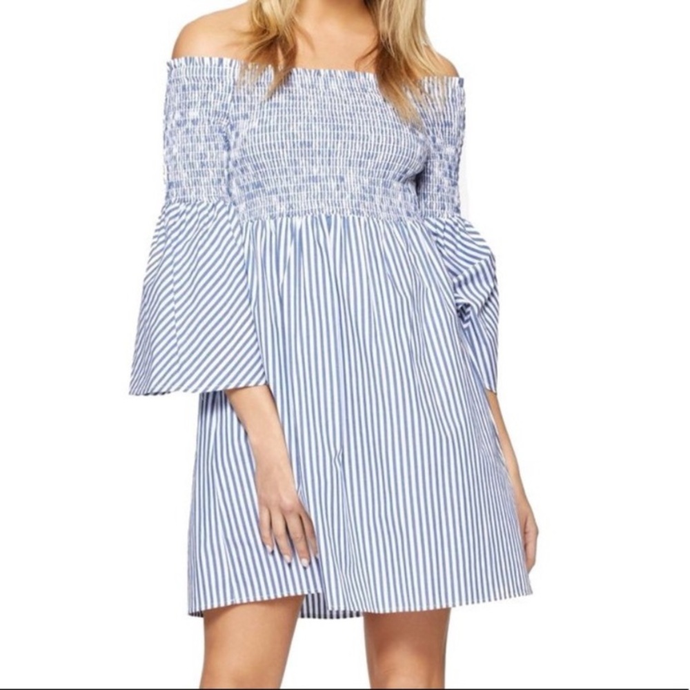 Sanctuary Women's Size XS Smocked Striped Babydoll Dress